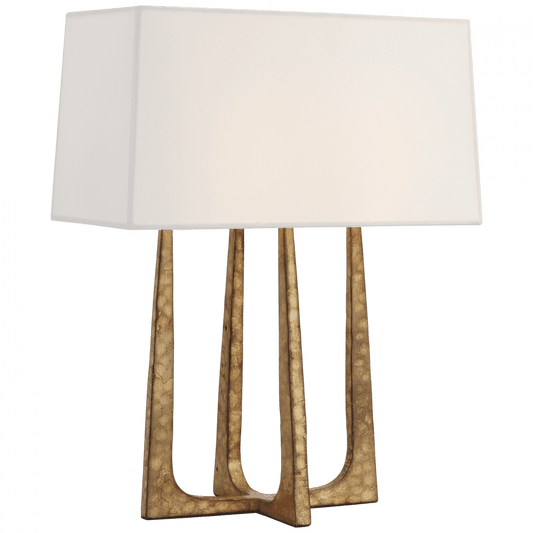 Visual Comfort Signature Scala Hand-Forged Bedside Lamp Gilded Iron