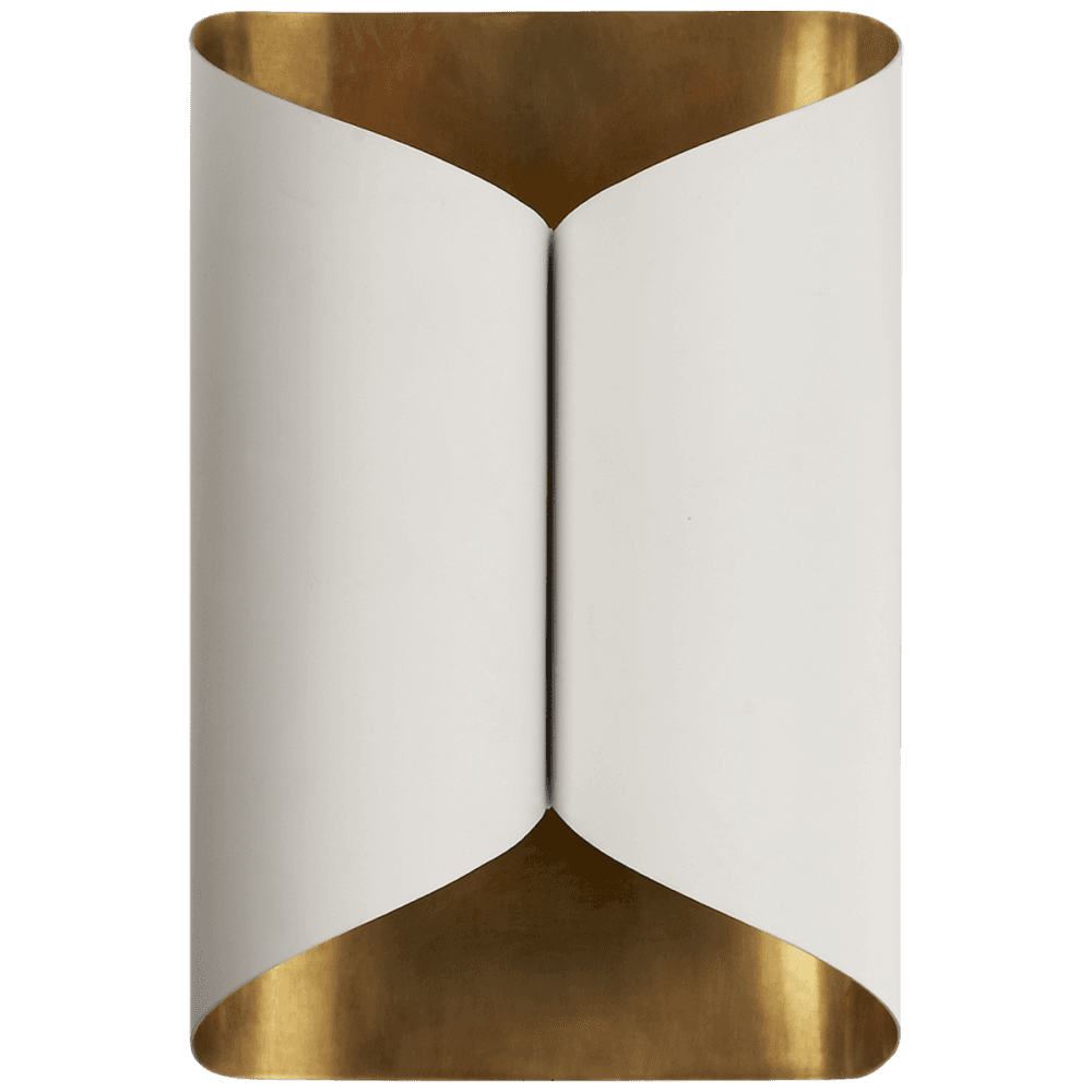 Visual Comfort & Co. Signature Collection Selfoss Wall Sconce, 2-Light, Plaster White, 11"H (ARN 2036PW 2K3NT)