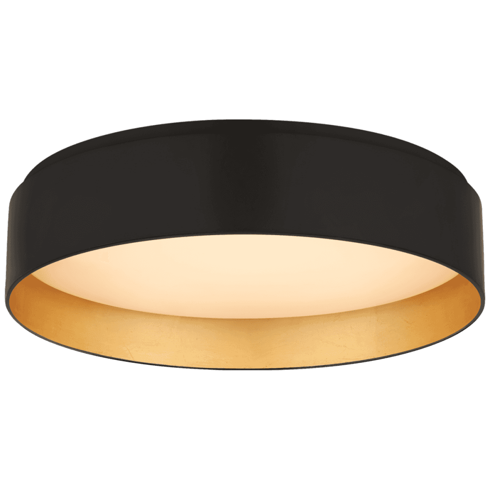 Visual Comfort Signature Shaw Medium Flush Matte Black