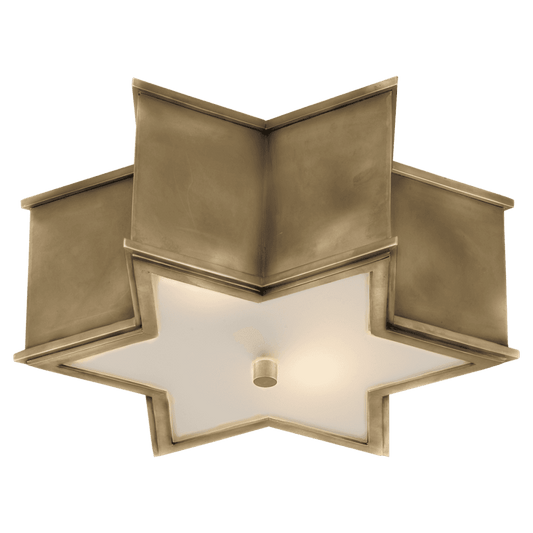 Visual Comfort Signature Sophia Flush Mount Natural Brass