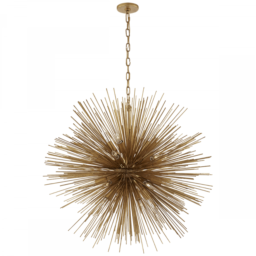 Visual Comfort Signature Strada Large Round Chandelier Gild