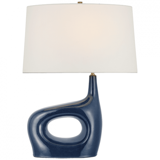 Visual Comfort Signature Sutro Medium Left Table Lamp Mixed Blue Brown