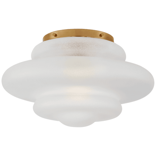 Visual Comfort Signature Tableau Flush Mount Antique-Burnished Brass