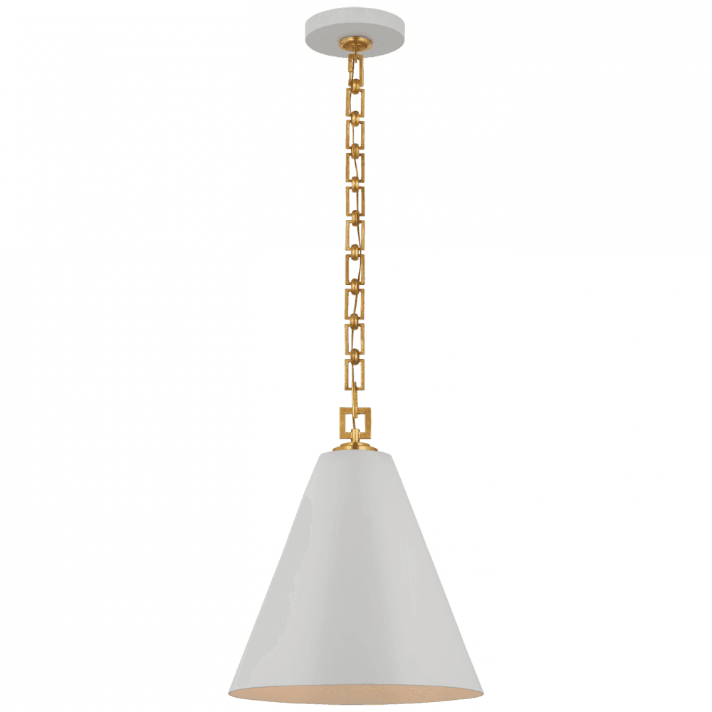 Visual Comfort Signature Theo Pendant Soft White and Gild