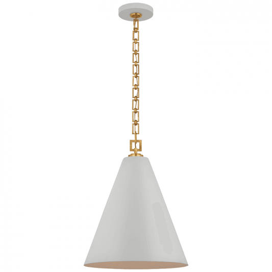Visual Comfort Signature Theo Pendant Soft White and Gild