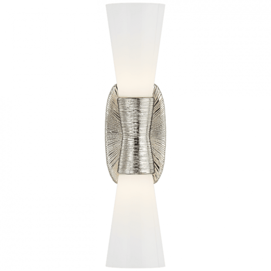 Visual Comfort Signature Utopia Bathroom Wall Sconce Polished Nickel
