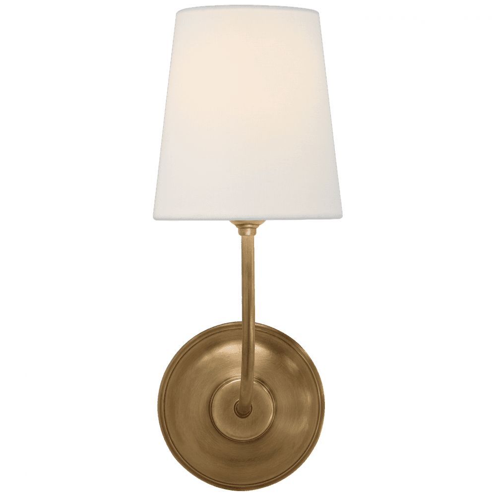 Visual Comfort Signature Vendome Single Sconce Hand-Rubbed Antique Brass