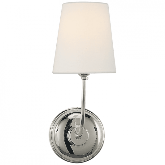 Visual Comfort Signature Vendome Single Sconce Polished Nickel
