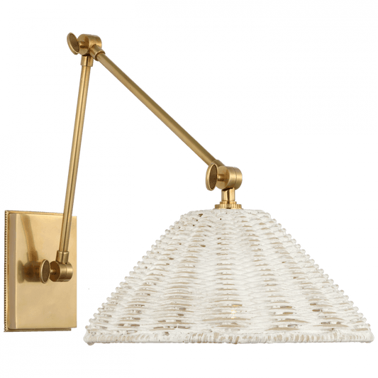 Visual Comfort Signature Wimberley Double Library Wall Light Soft Brass