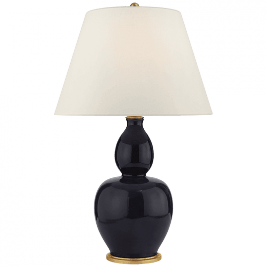 Visual Comfort Signature Yue Double Gourd Table Lamp Denim Porcelain