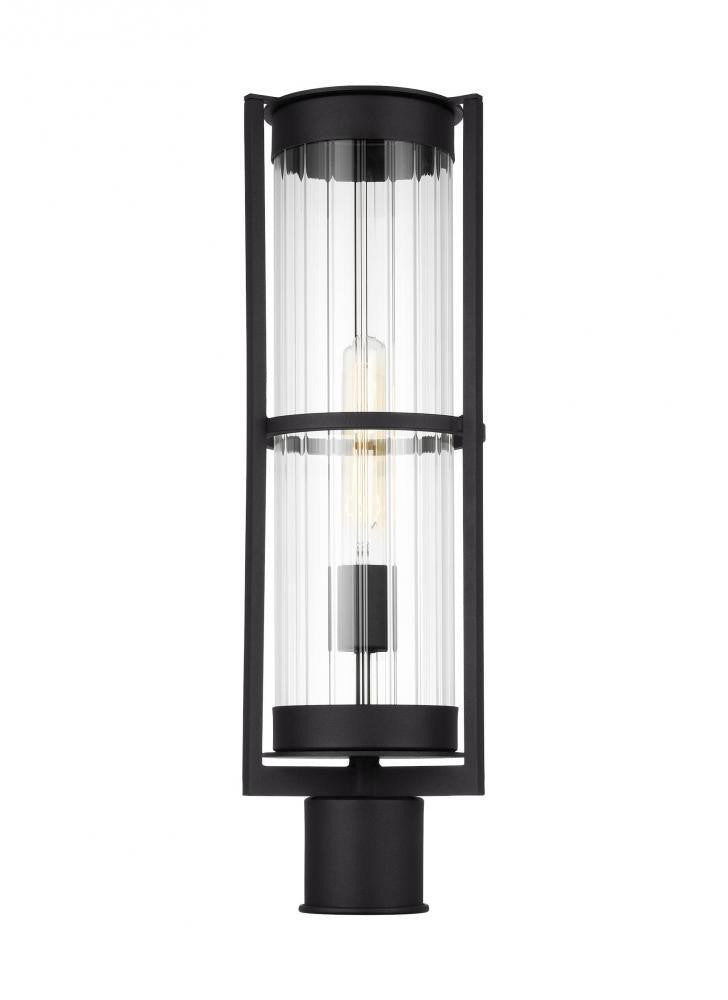 Visual Comfort Studio Alcona LED Outdoor Post Lantern Black