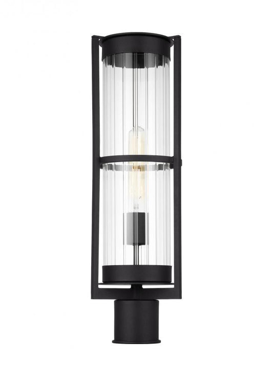 Alcona Outdoor Post Lantern - Black LED
