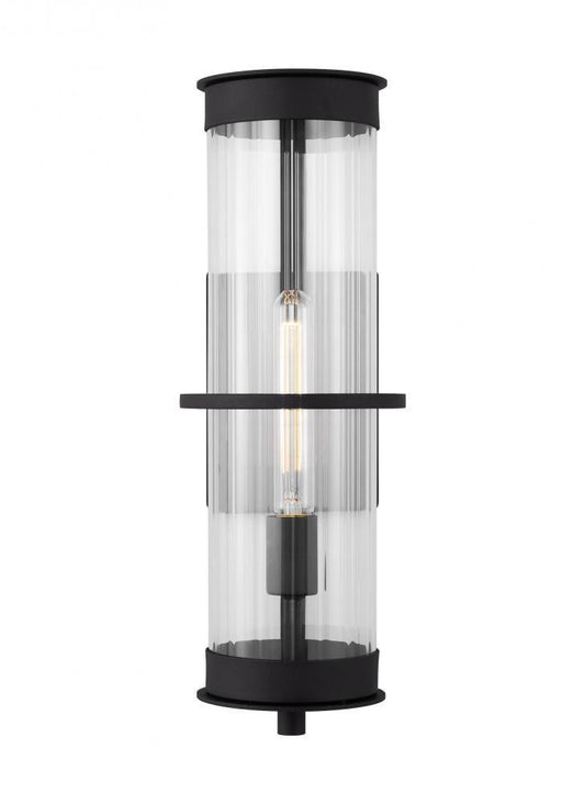 Alcona Large Outdoor Wall Lantern - Black LED
