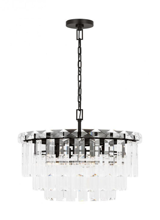 Visual Comfort Studio Arden 10 Light Medium Chandelier Aged Iron