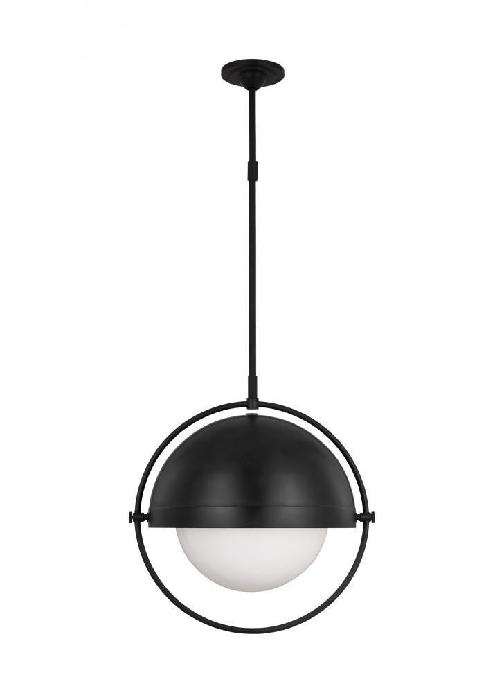 Visual Comfort Studio Bacall Extra Large Pendant Aged Iron