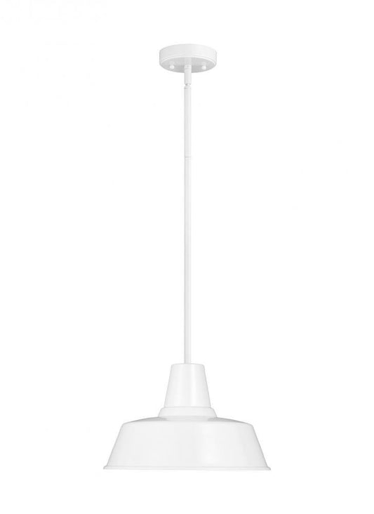 Visual Comfort Studio Barn Light Outdoor Pendant White