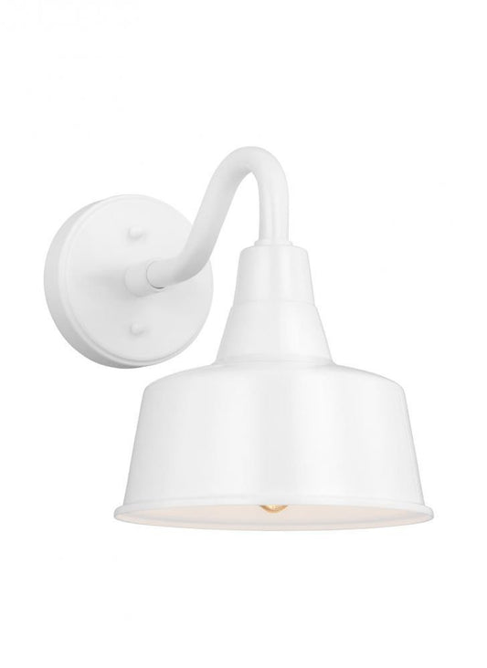 Visual Comfort Studio Barn Light Small Outdoor Wall Lantern White