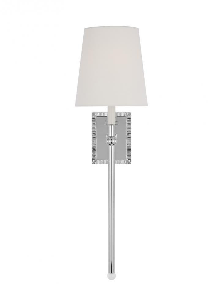 Visual Comfort Studio Baxley Tall Wall Sconce Polished Nickel