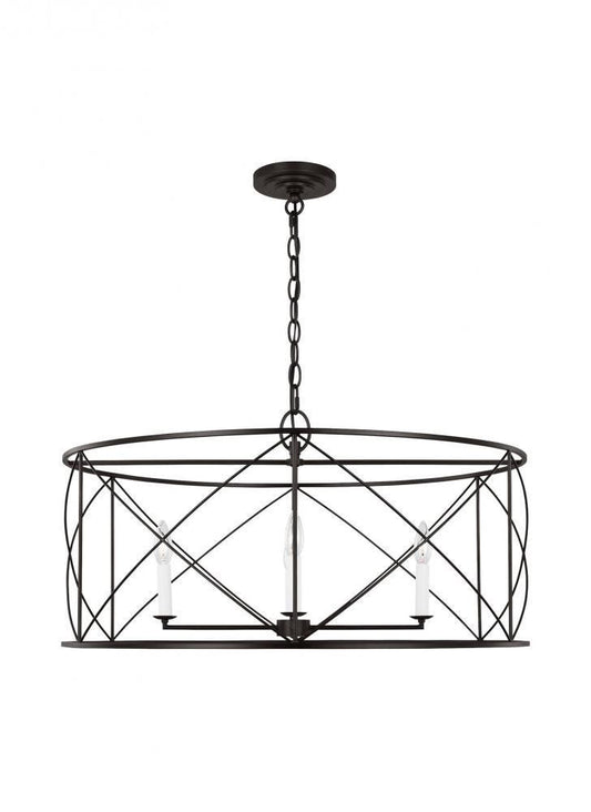 Visual Comfort Studio Beatrix 4 Light Extra Large Lantern Aged Iron