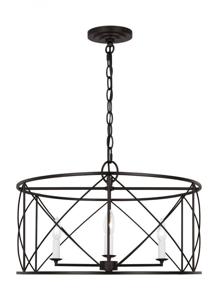 Visual Comfort Studio Beatrix 4 Light Large Lantern Aged Iron