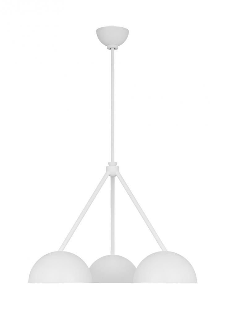 Visual Comfort Studio Beaunay 3 Light Medium Chandelier Cast Plaster