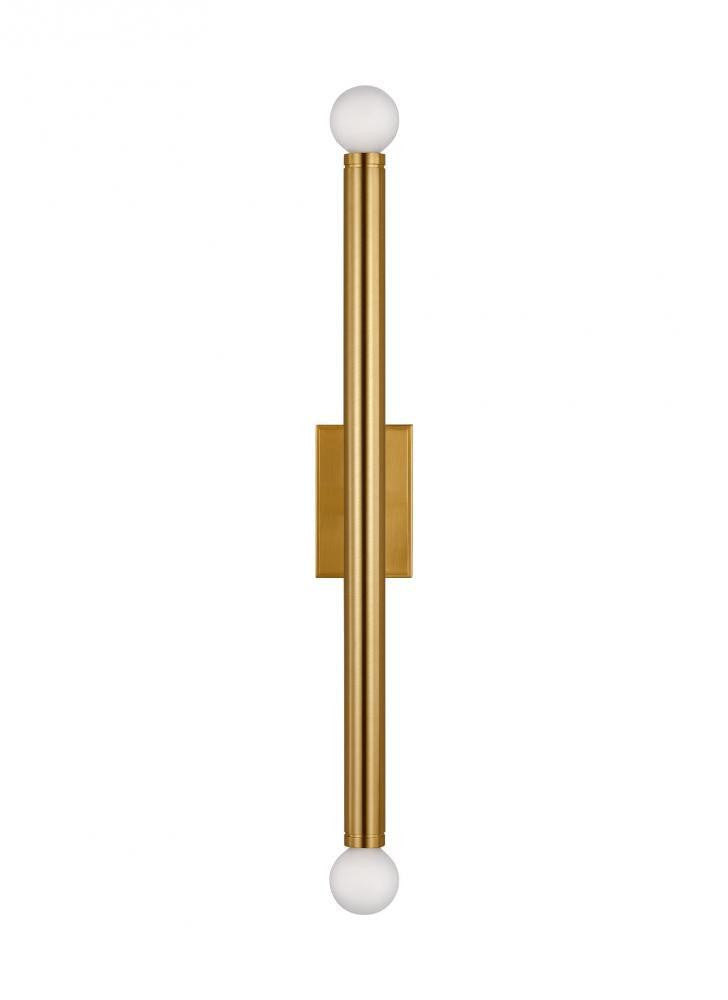 Visual Comfort Studio Beckham Modern 2 Light Large Wall Sconce Burnished Brass