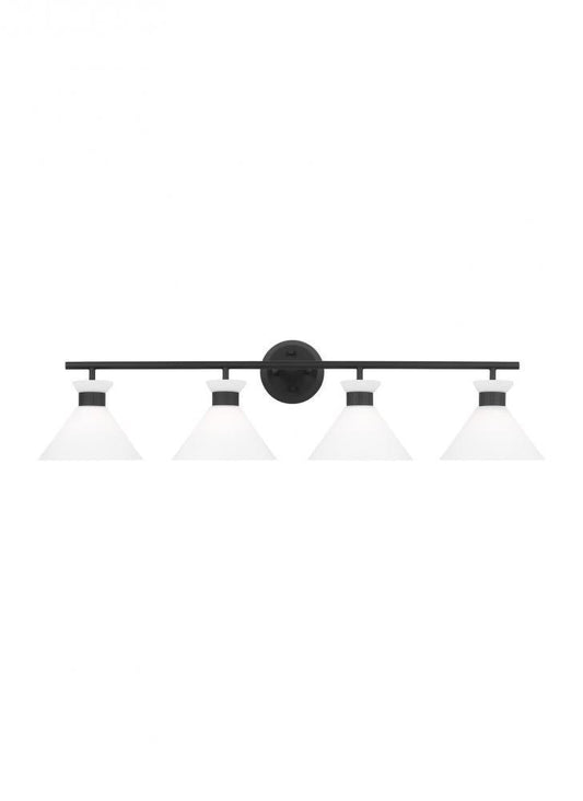 Visual Comfort Studio Belcarra 4 Light Bath Wall Sconce Midnight Black