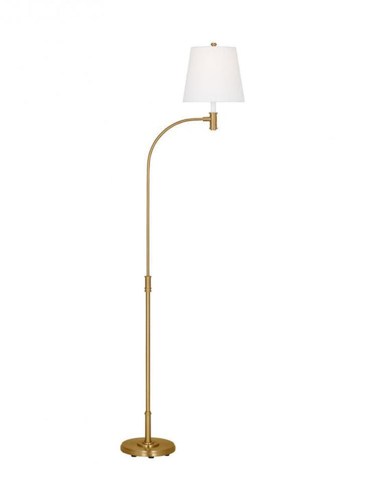 Visual Comfort Studio Belmont Extra Large Task LED Floor Lamp Burnished Brass