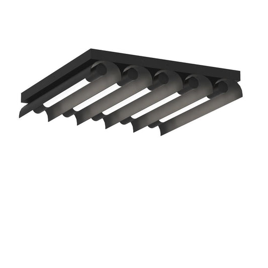 Visual Comfort Studio Carson 5 Light LED Flush Mount Midnight Black
