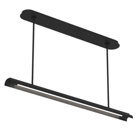 Visual Comfort Studio Carson LED Linear Chandelier Midnight Black