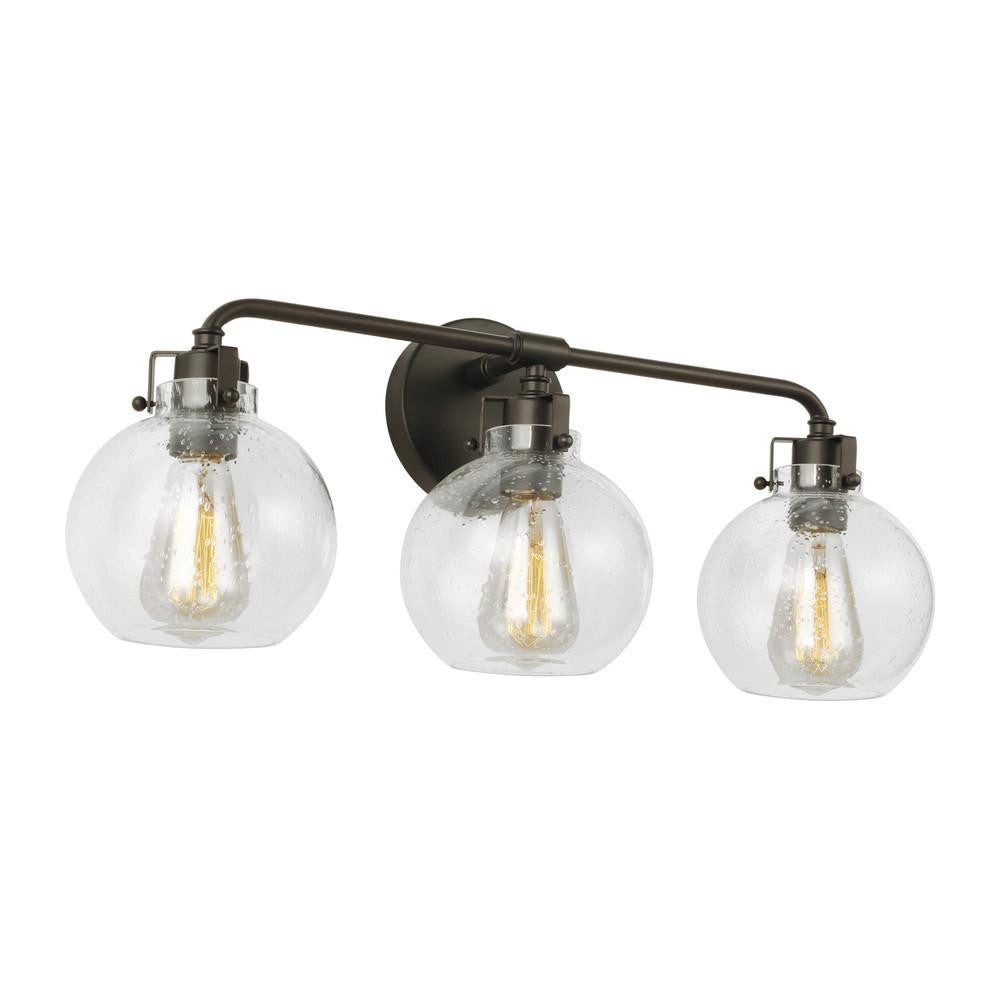 Visual Comfort Studio Clara 3 Light Wall Sconce Oil Rubbed Bronze