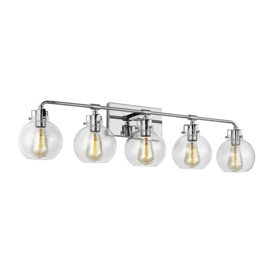 Visual Comfort Studio Clara 5 Light Wall Sconce Chrome