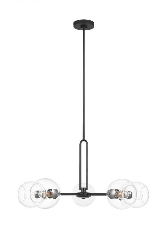 Codyn Large LED Chandelier - Midnight Black