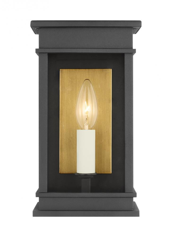 Visual Comfort Studio Cupertino Medium Wall Lantern Textured Black