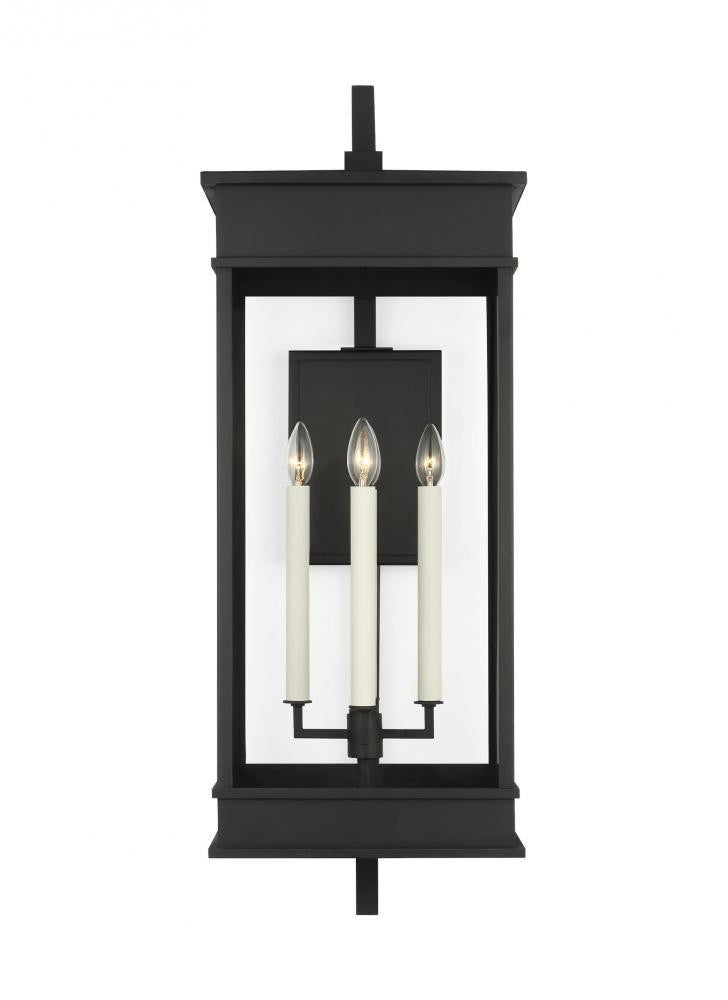 Visual Comfort Studio Cupertino 4 Light Extra Large Bracket Wall Lante Textured Black