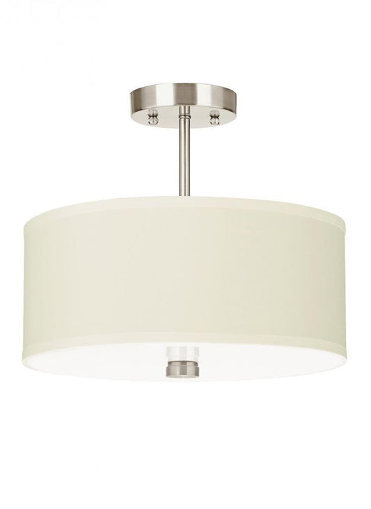 Visual Comfort Studio Dayna 2 Light Flush / Semi Flush Convertible Pendant