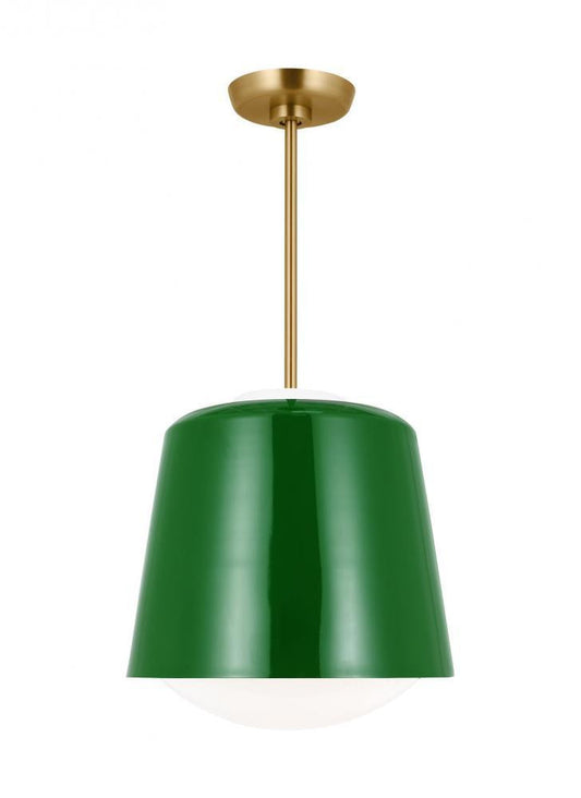 Visual Comfort Studio Draper Small Pendant Green