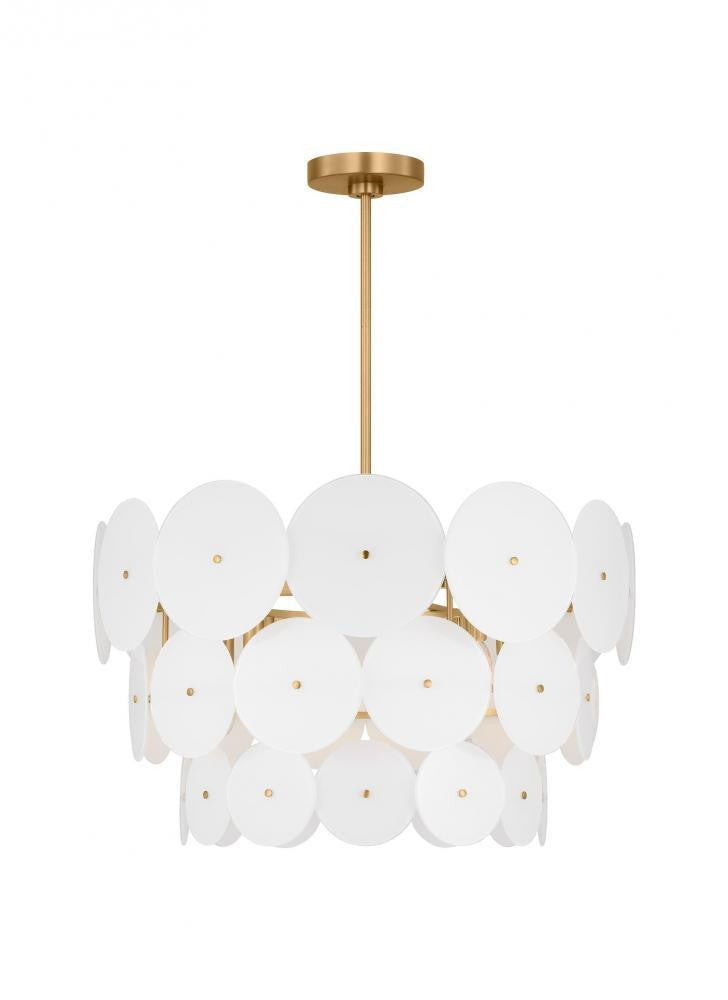 Visual Comfort Studio Emery 12 Light Large Chandelier Burnished Brass