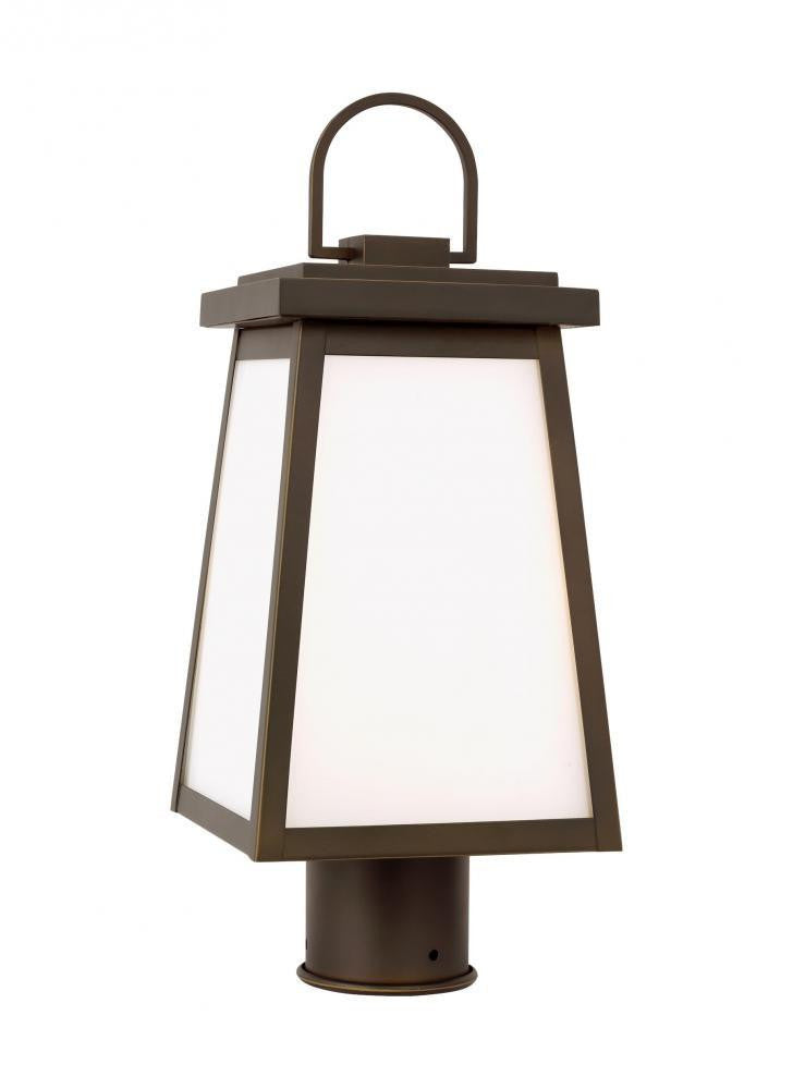 Visual Comfort Studio Founders Outdoor LED Post Lantern Antique Bronze