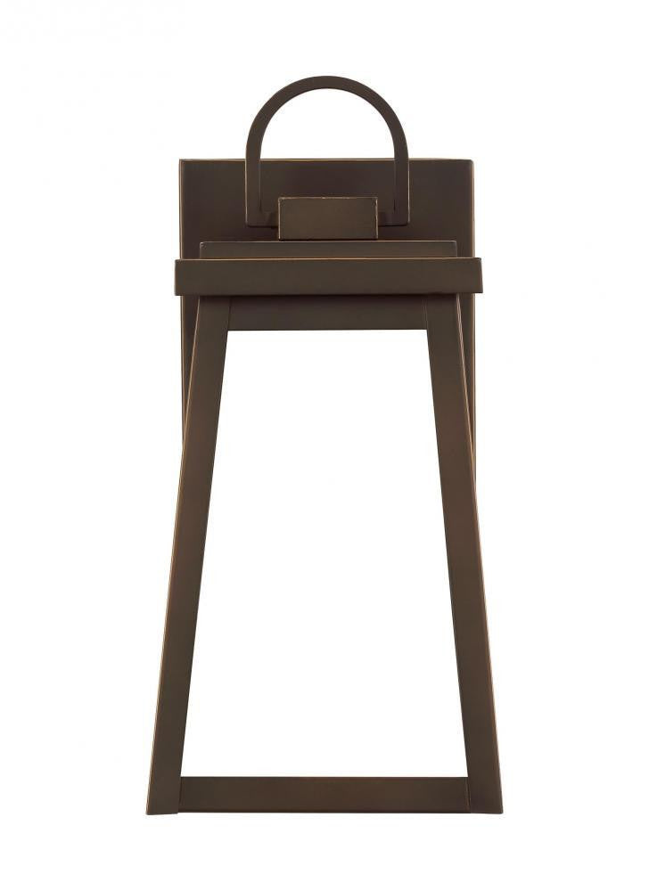 Visual Comfort Studio Founders Small Outdoor LED Wall Lantern Antique Bronze