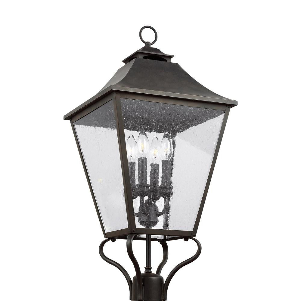 Visual Comfort Studio Galena Large Post Lantern Sable
