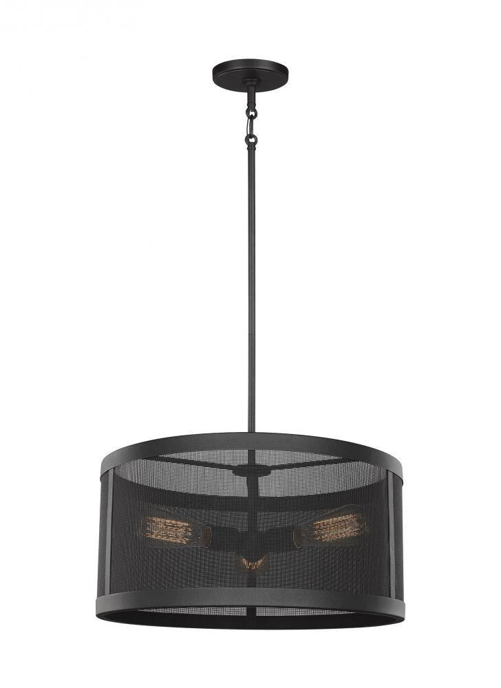 Visual Comfort Studio Gereon 3 Light LED Pendant Black