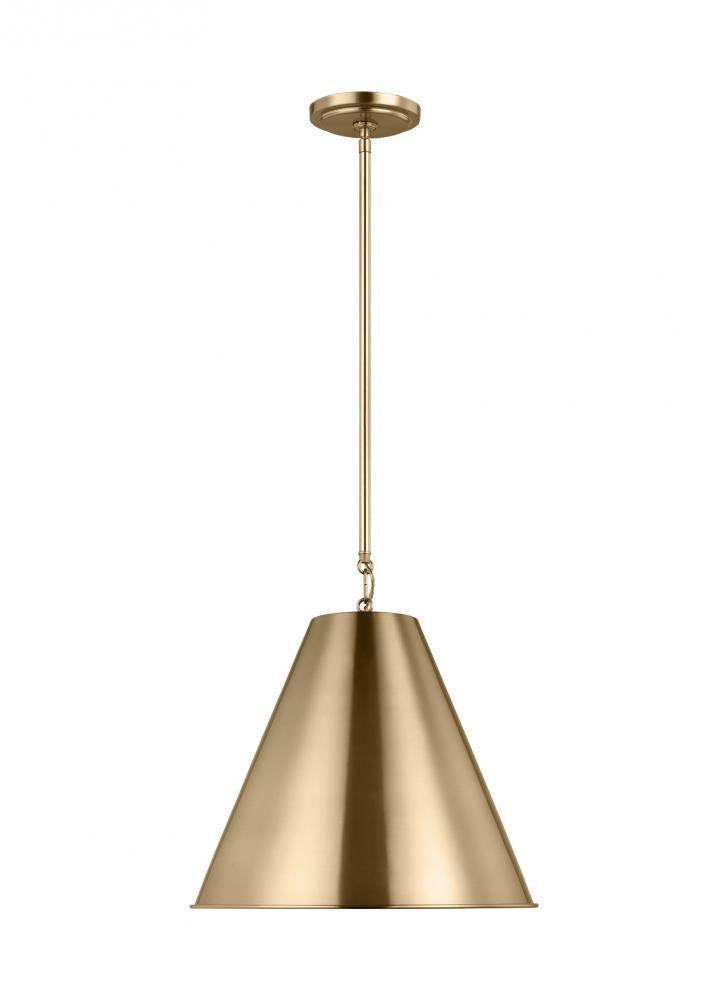 Visual Comfort Studio Gordon Small LED Pendant Satin Brass