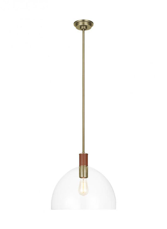 Visual Comfort Studio Hadley Large Pendant Time Worn Brass