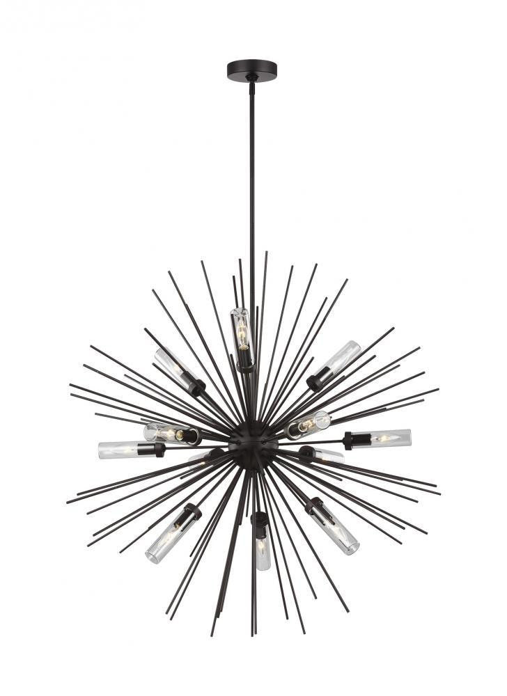 Visual Comfort Studio Hilo Large Outdoor Chandelier Oil Rubbed Bronze
