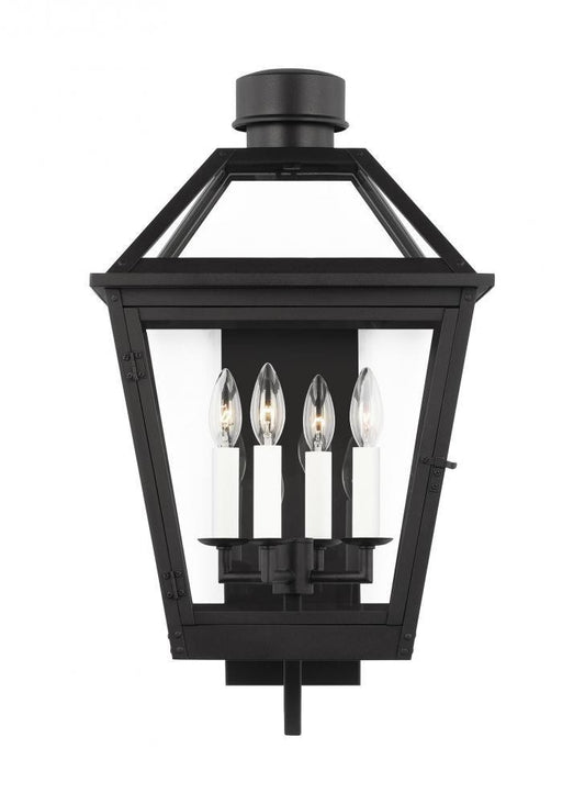 Visual Comfort Studio Hyannis 4 Light Large Lantern Textured Black