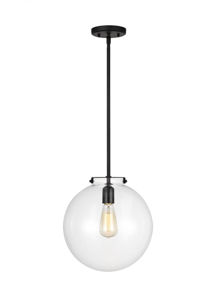 Visual Comfort Studio Kate Sphere LED Pendant Midnight Black