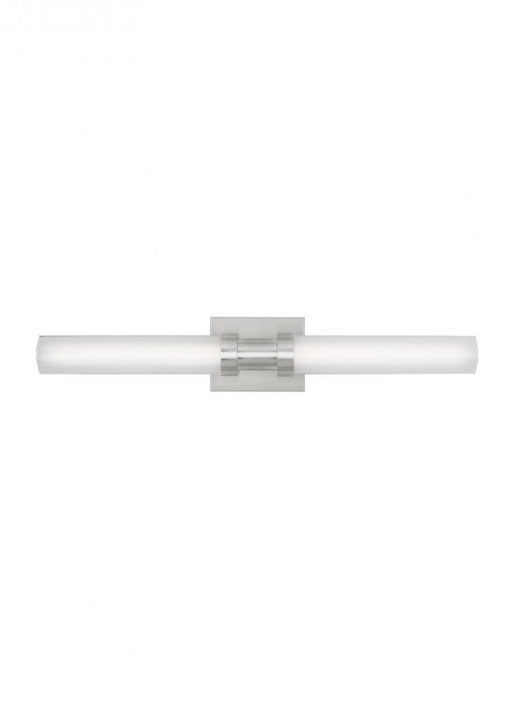 Visual Comfort Studio Kiel Medium LED Bath Wall Sconce Brushed Nickel
