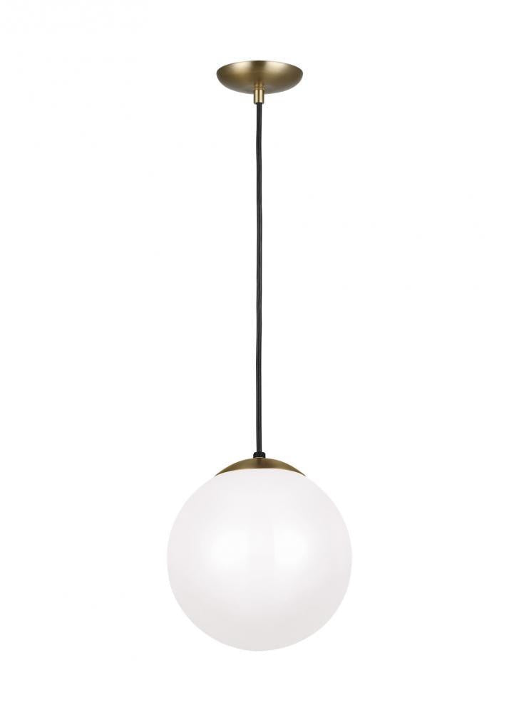 Visual Comfort Studio Leo Medium Globe LED Pendant Satin Brass