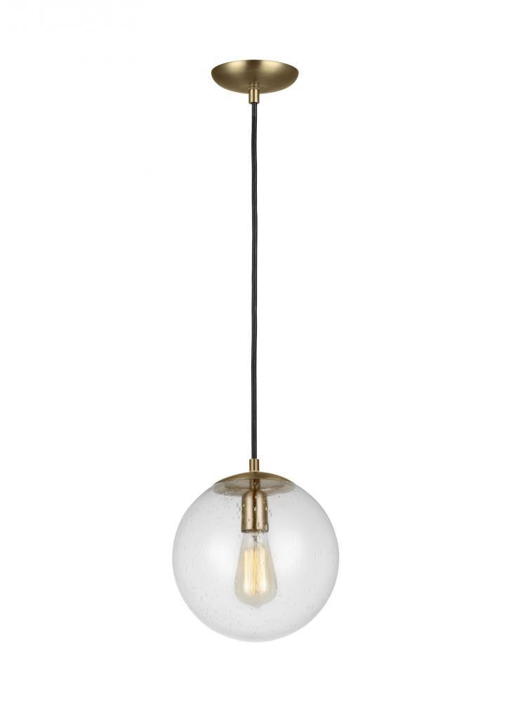 Visual Comfort Studio Leo Medium Globe LED Pendant Satin Brass